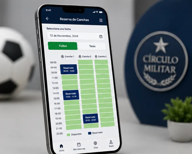 UI Dashboard Círculo Militar