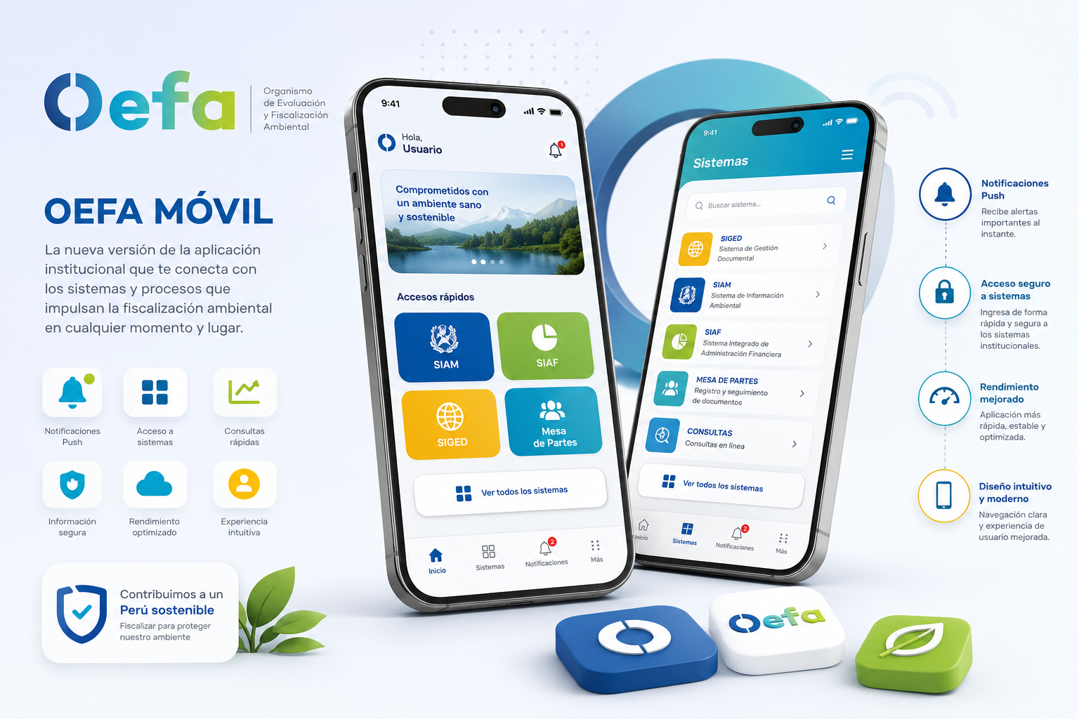Interfaz de OEFA Móvil